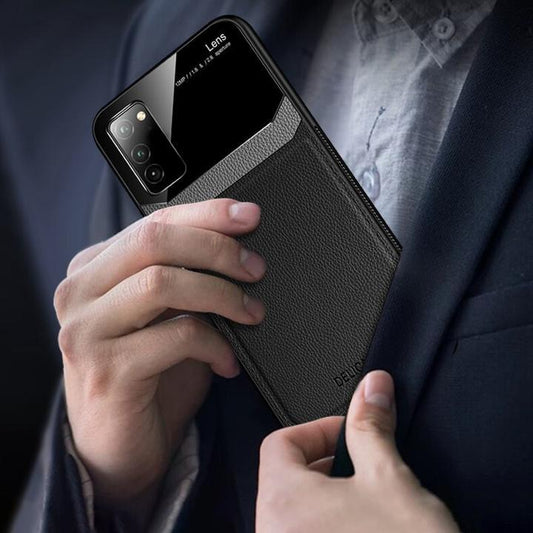 Galaxy S20 FE Sleek Slim Leather Glass Case