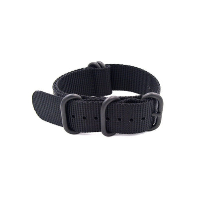 Woven Nylon Buckle Strap for Apple Watch [42/44MM] - Black