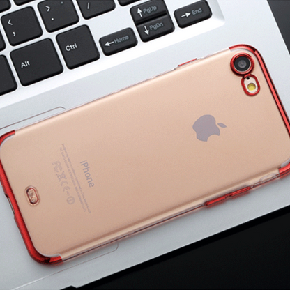 iPhone 8/8 Plus Slim Thin Electroplating Metallic TPU Case