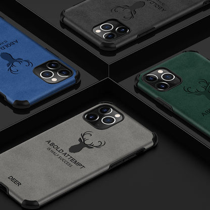 iPhone 11 Pro Max Shockproof Deer Leather Texture Case