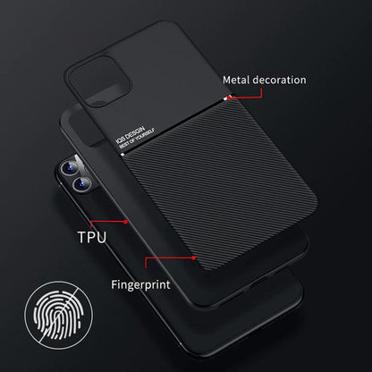 iPhone 11 Pro Carbon Fiber Twill Pattern Soft TPU Case