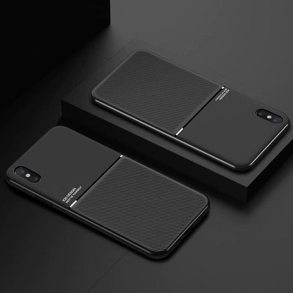 iPhone XS Max Carbon Fiber Twill Pattern Soft TPU Case
