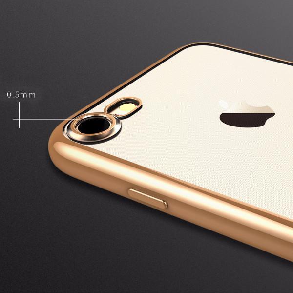 iPhone 8/8 Plus Slim Thin Electroplating Metallic TPU Case