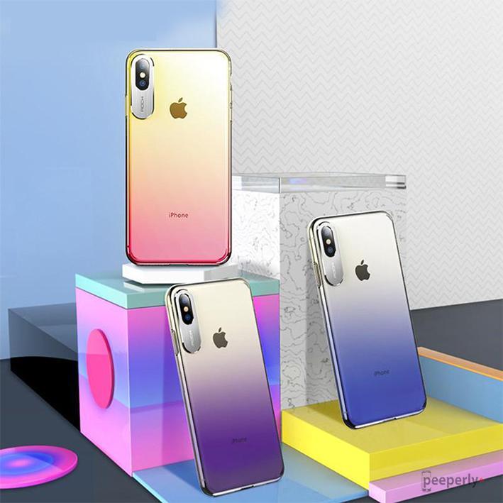 Rock ® iPhone XS Aura Gradient Glaze Back Case