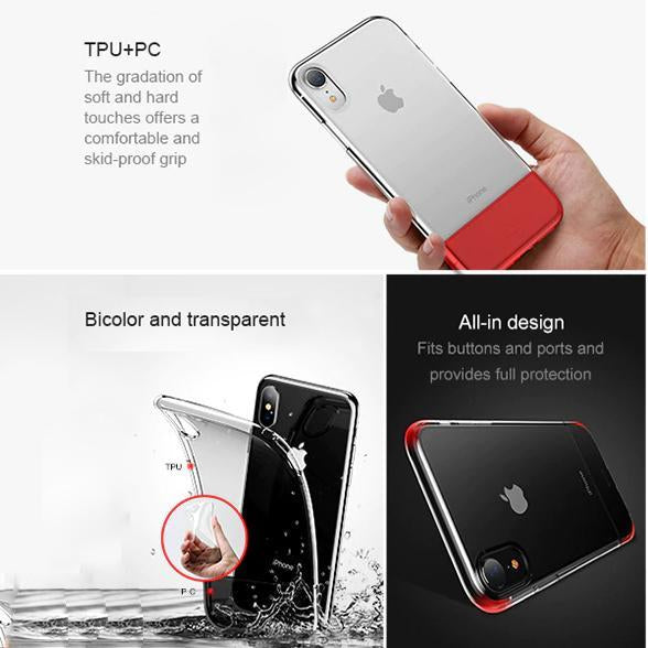Baseus ® iPhone XR Hybrid TPU + PC Clear Case