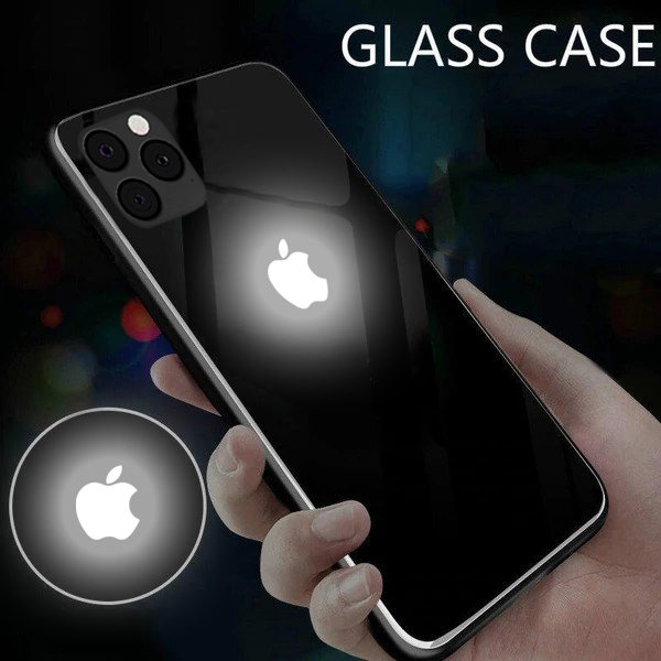 iPhone 11 Pro Max LED Logo Glass Back Case