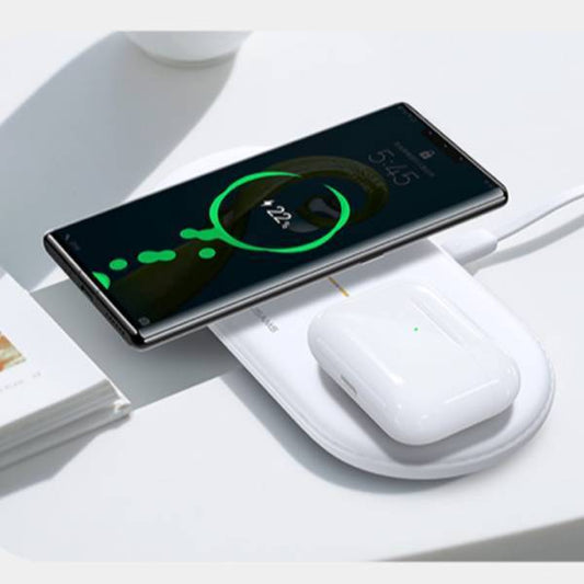 USAMS ® 2 in 1 Wireless Fast Charging Pad